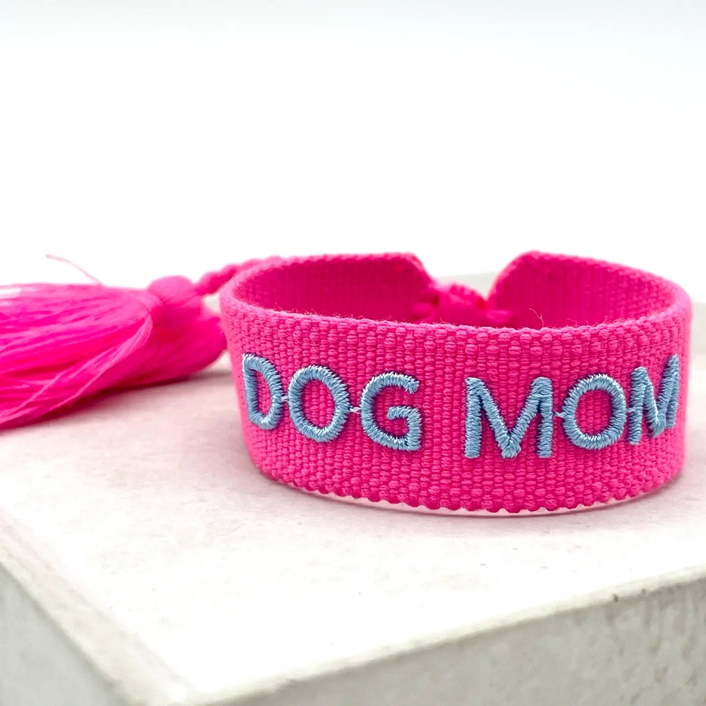 Statement Armband DOG MOM Pink Blau - LOVIN'DOG
