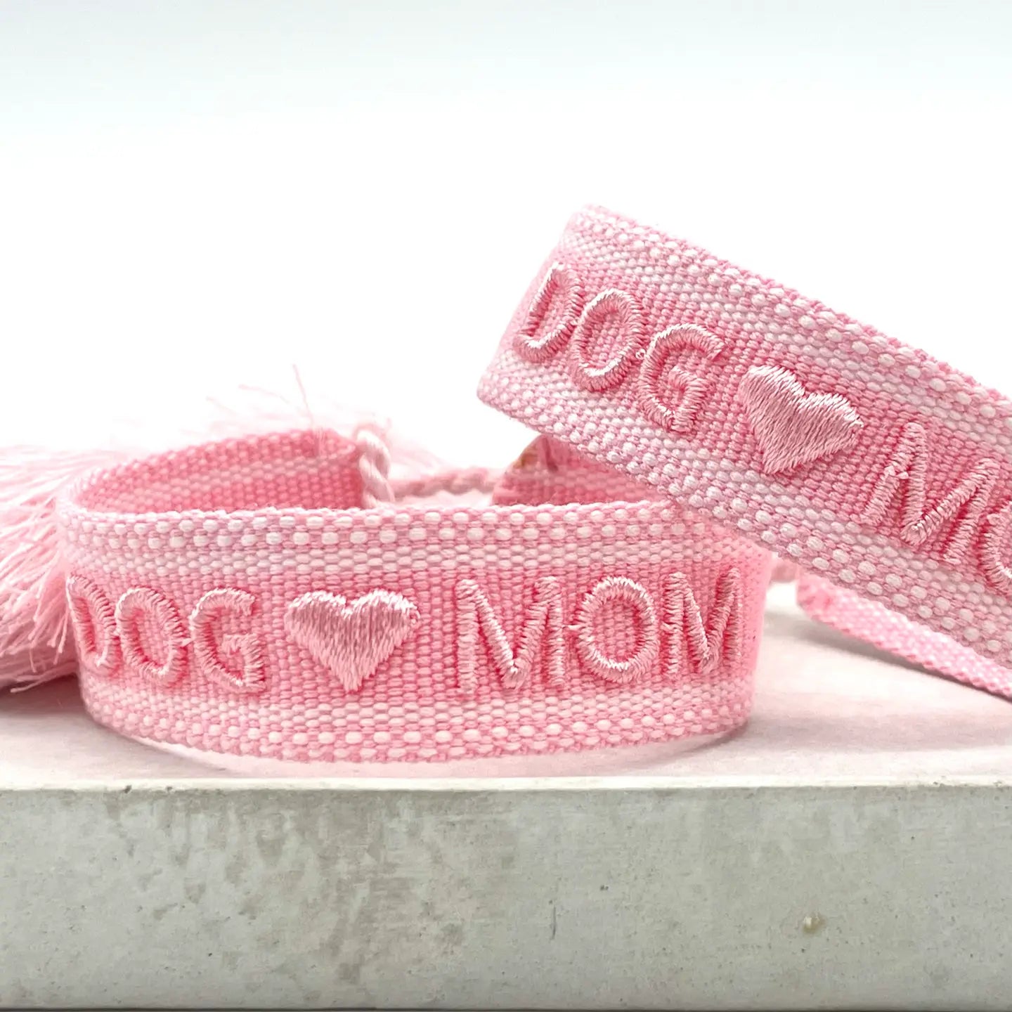 Dekobild Statement Armband DOG MOM Rosa - LOVIN'DOG
