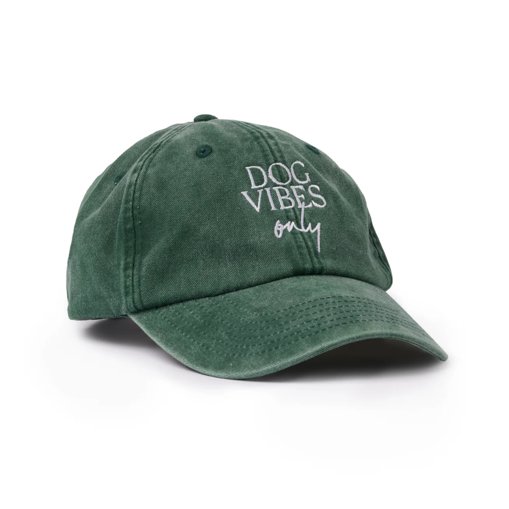 Cap DOG VIBES only used Green - Lieblingspfote