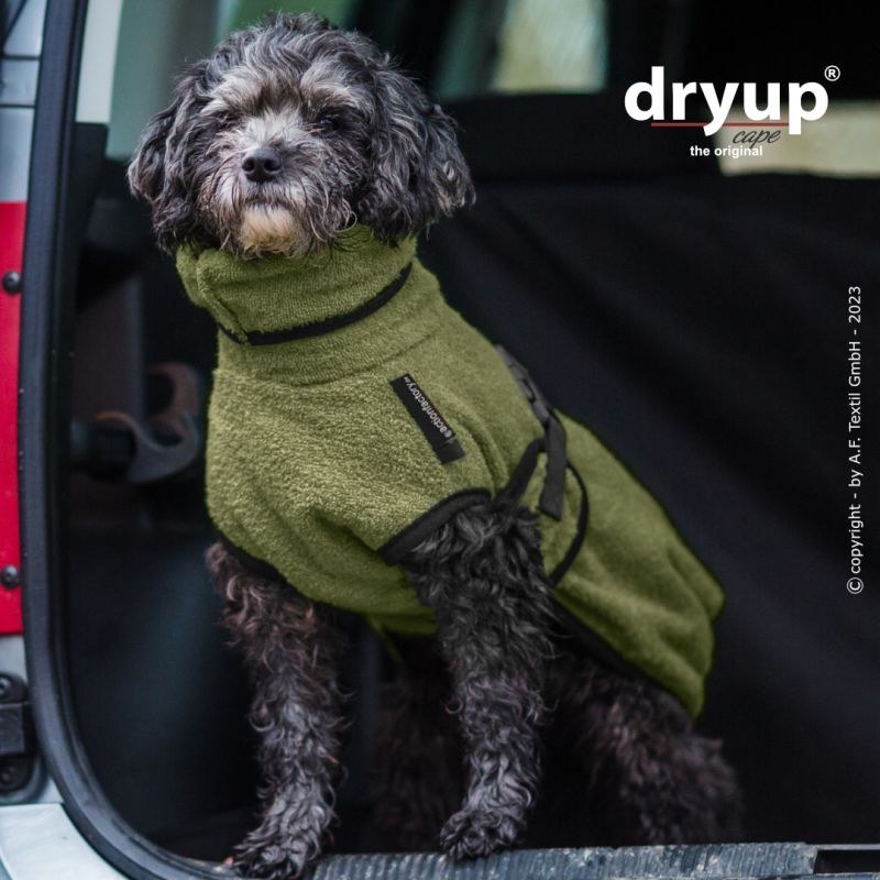 Tragebild 2 Hundebademantel DRYUP Cape MINI MOOS - actionfactory