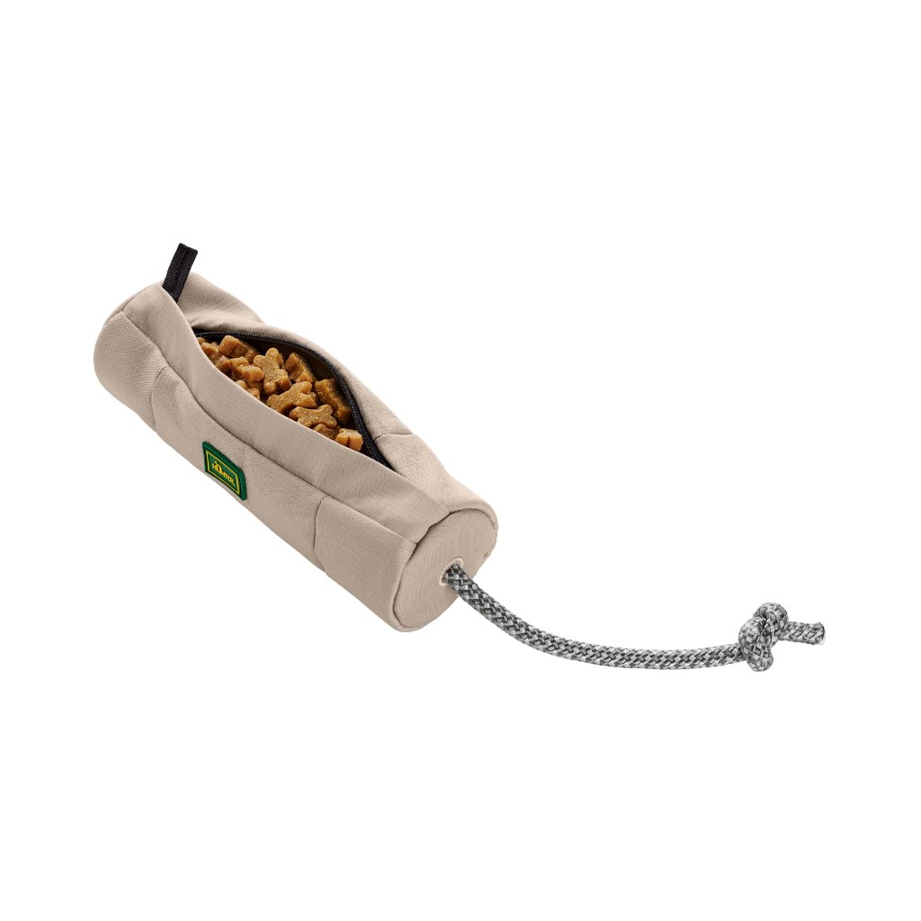 Trainer Snack Dummy mit Seil TAUPE geüllt mit Leckerlis - HUNTER