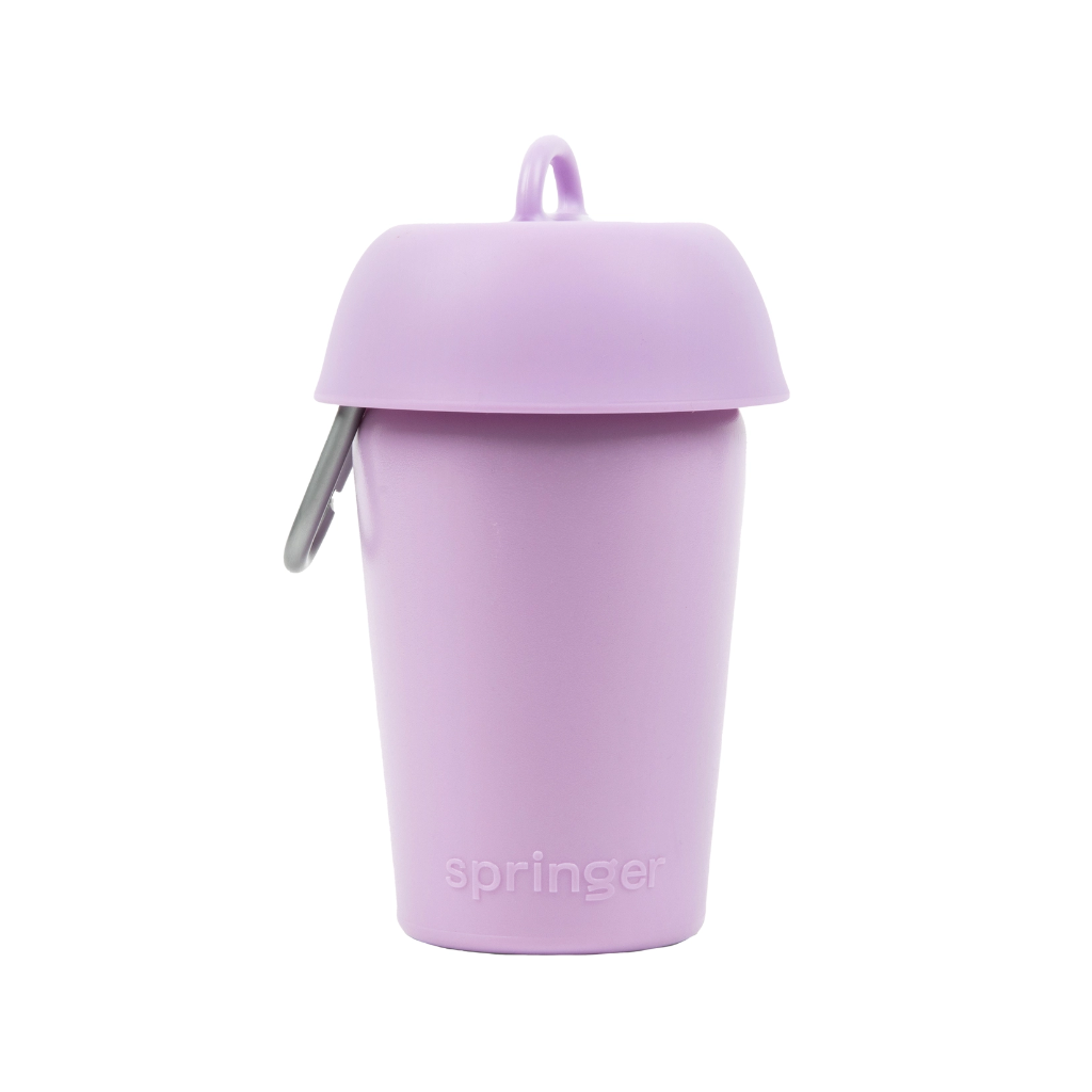 Reisetrinkflasche Flip Hundeflasche Lilac umgeklappt - Springer