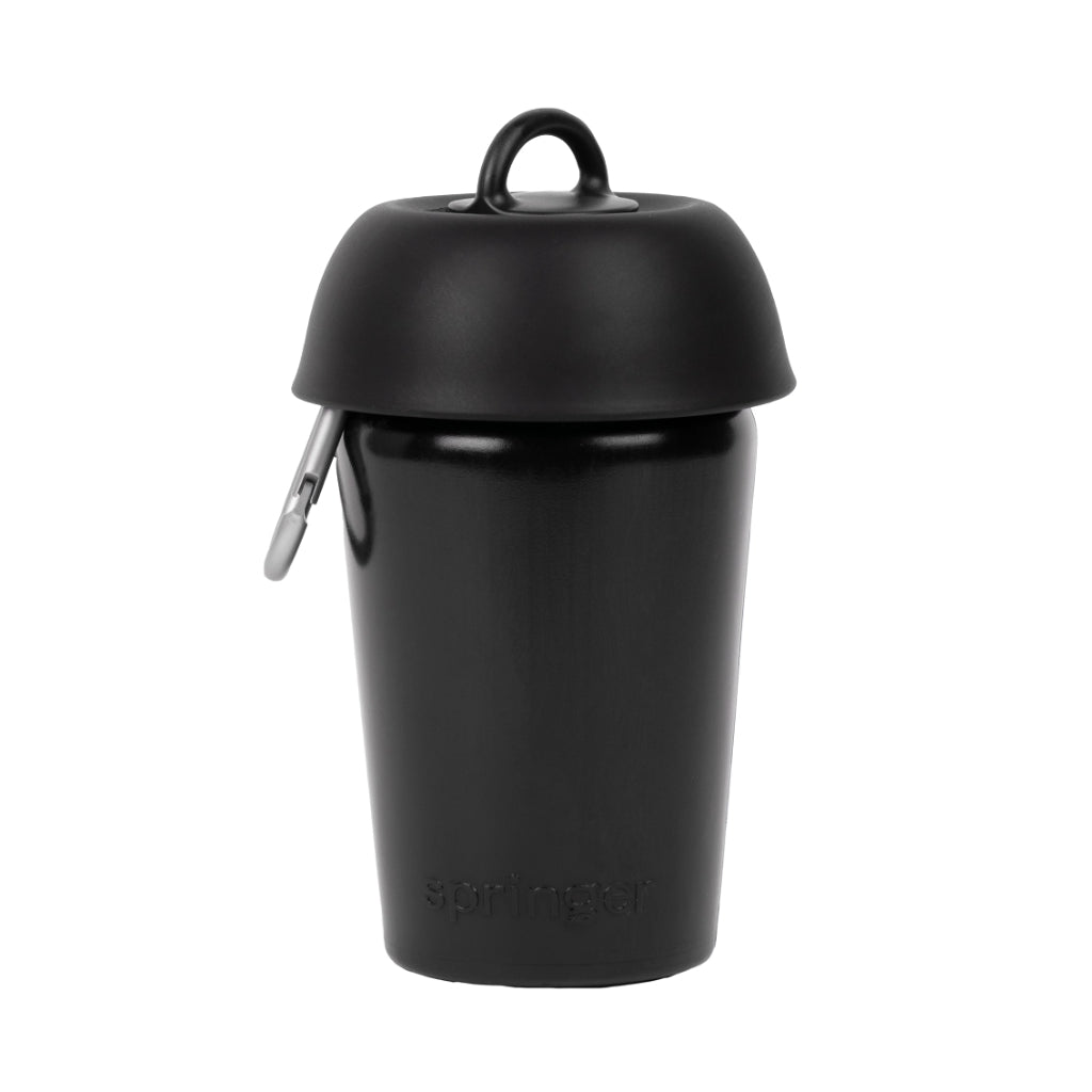Reisetrinkflasche Flip Hundeflasche SCHWARZ geschlossen - Springer
