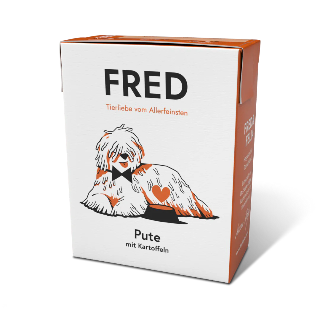 Hundefutter Pute mit Kartoffeln - FRED & FELIA