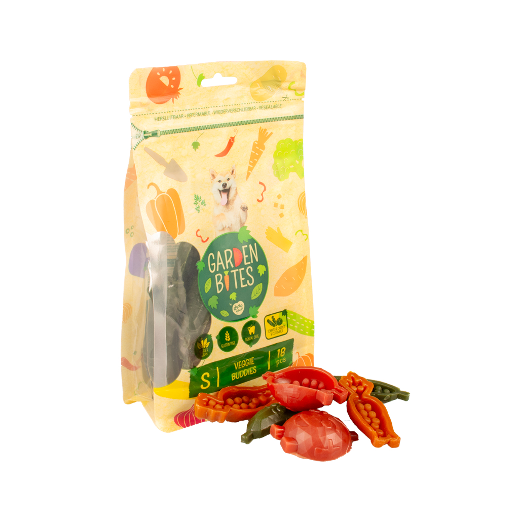 Dental Kausnack Garden Bites Veggie Buddies Größe S - Duvo+