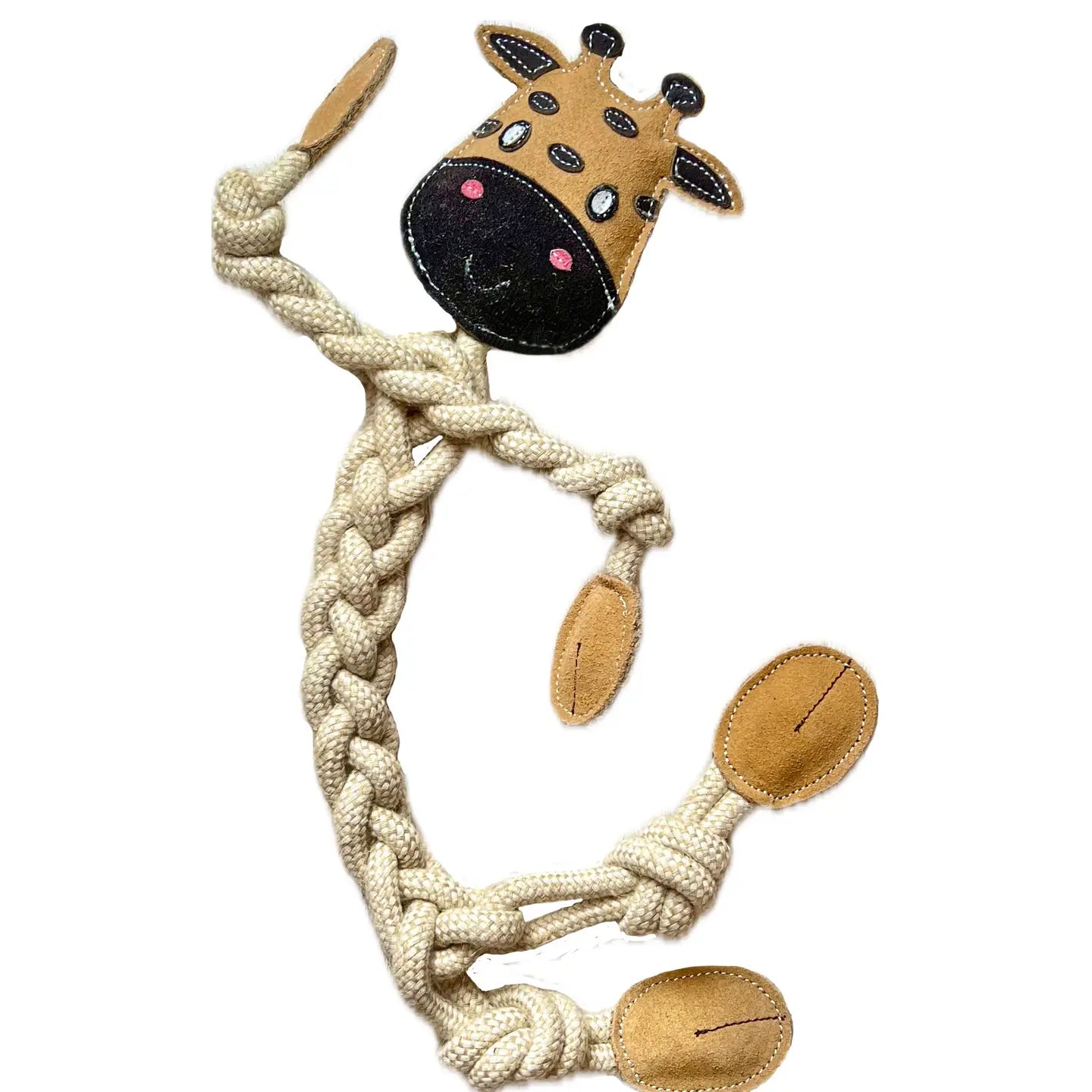 Hundespielzeug Zergel GIRAFFE Gr. L aus Wildleder - Funny Too