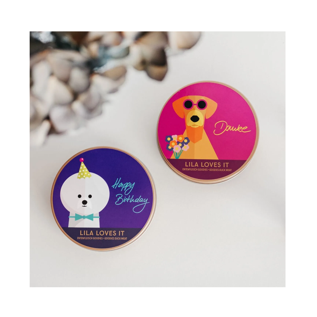 Geschenk Goodies Dose HAPPY BIRTHDAY Entenfleisch