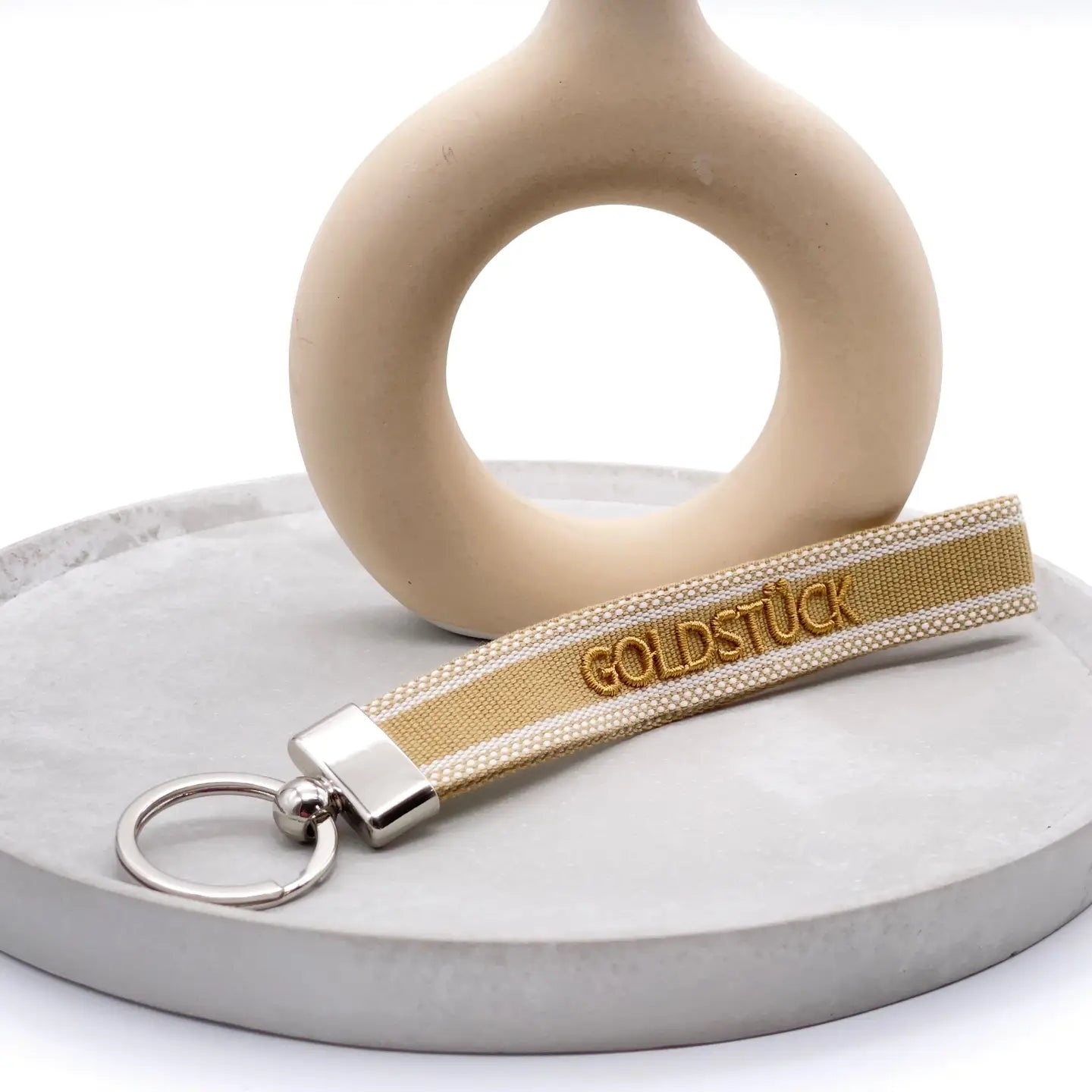 Dekobild Statement Schlüsselanhänger DOG MOM Bunt mit Silver Details - LOVIN'DOG