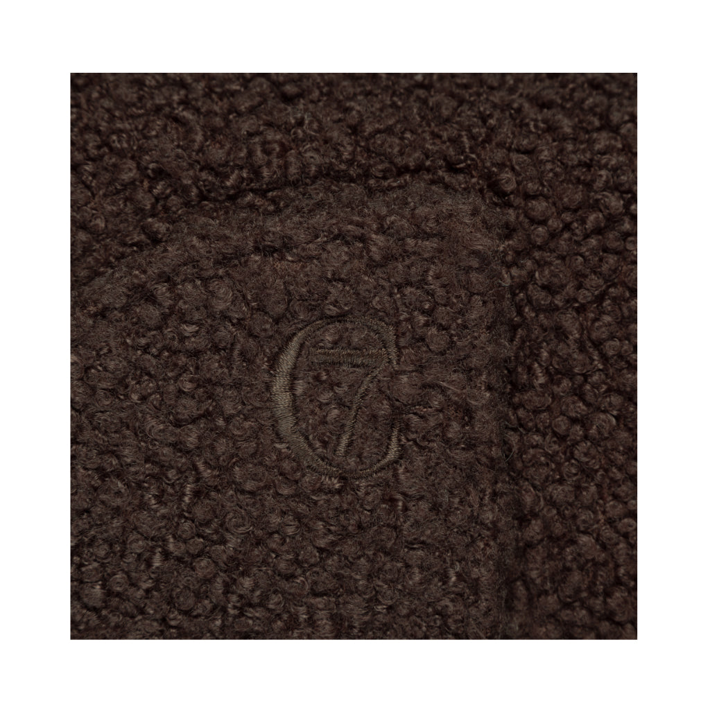 Cloud7 Hundepullover Gotland Dunkelbraun Logo