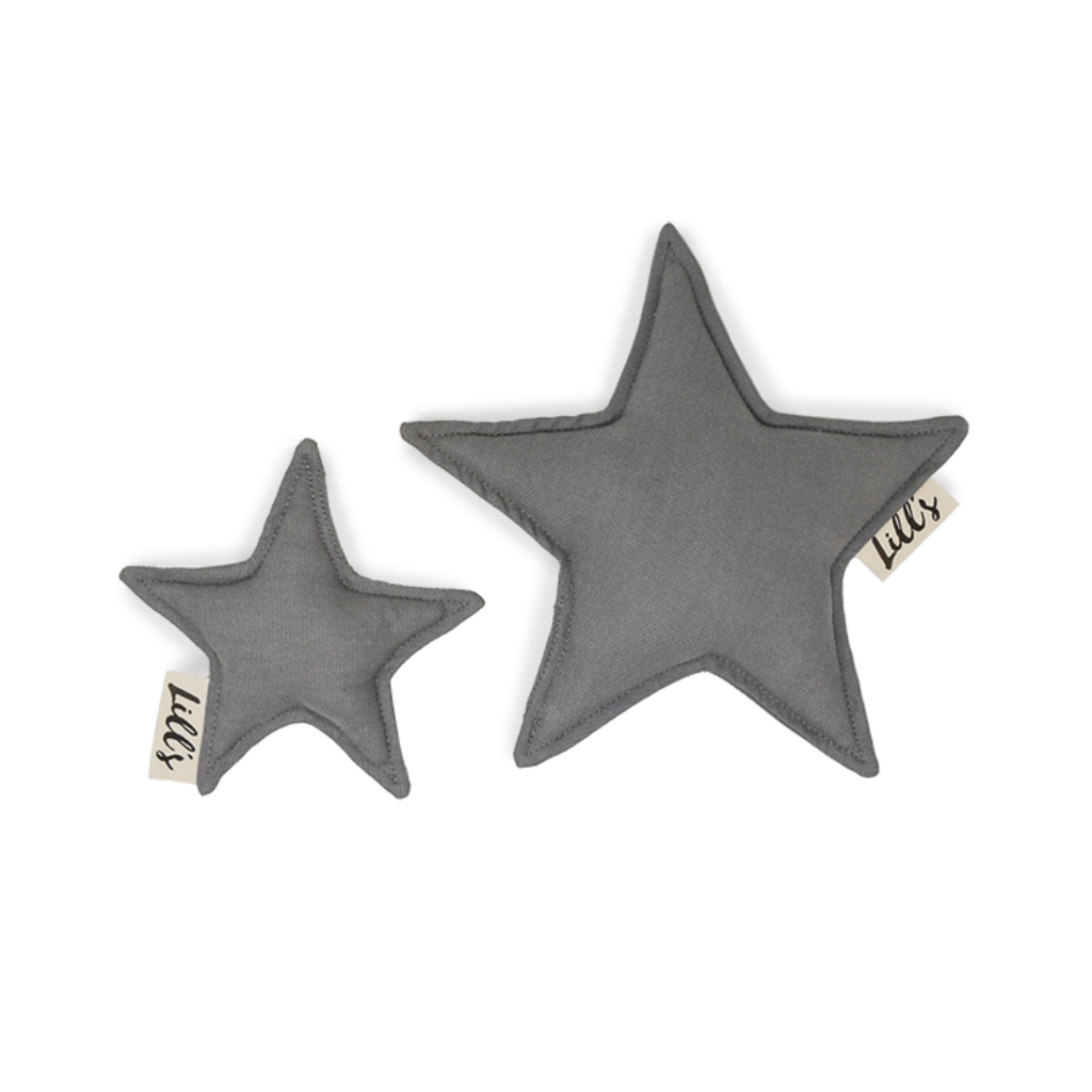 Größenvergleich Hundespielzeug Stern STONE GREY - Lill's
