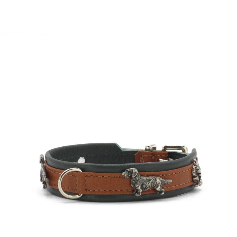 Halsband MINI Dackel Cognac - Grün von MAUL