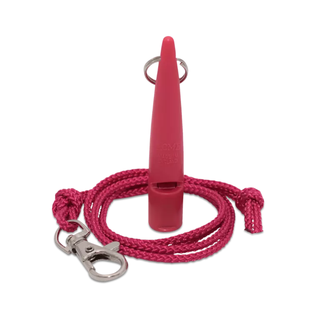 Hundepfeife 211,5 Hot Pink mit pinkem Band - ACME