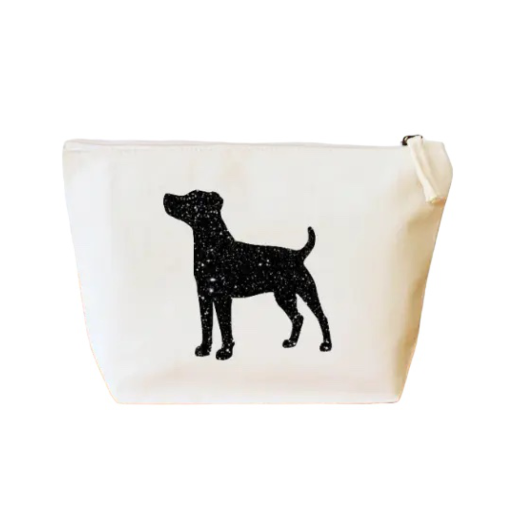 Tasche aus Bio Canvas mit JACK RUSSELL Motiv schwarz