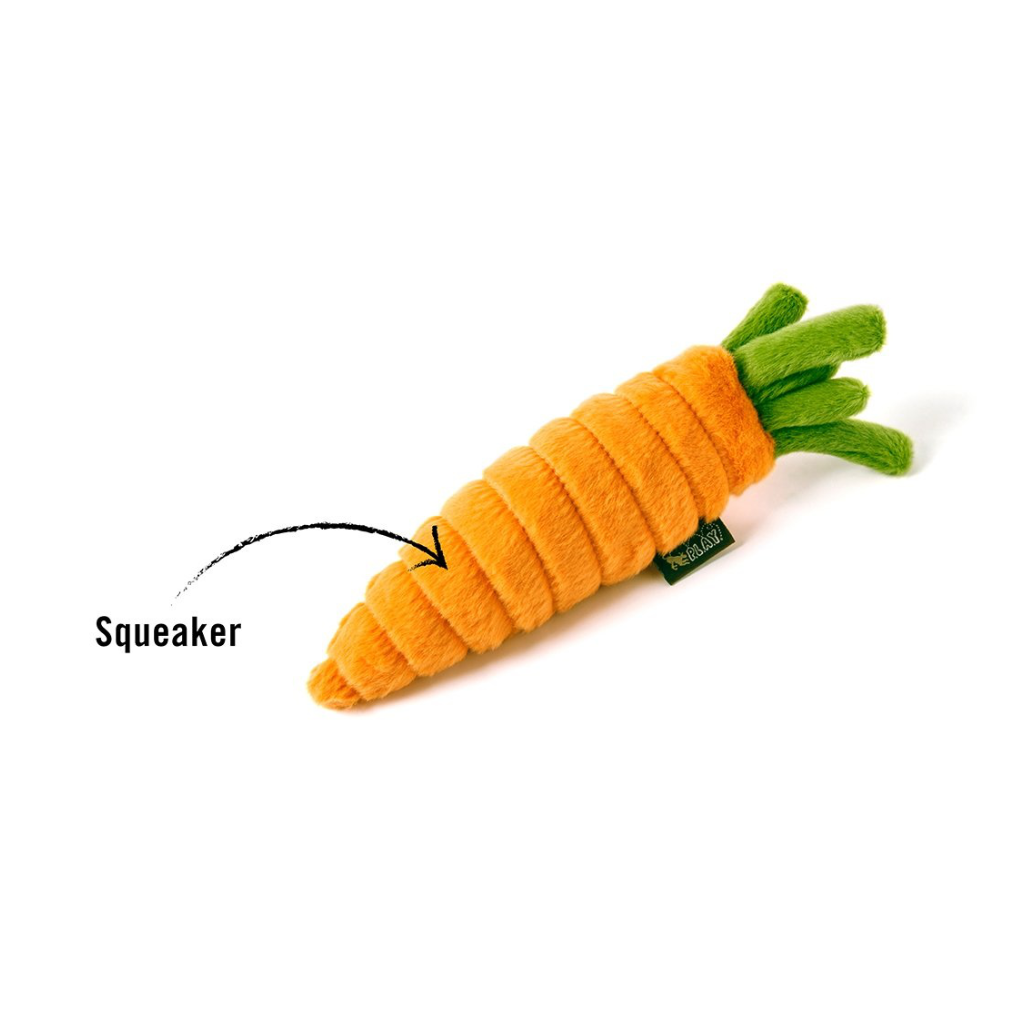 P.L.A.Y Hundespielzeug Karotte mit Squeaker