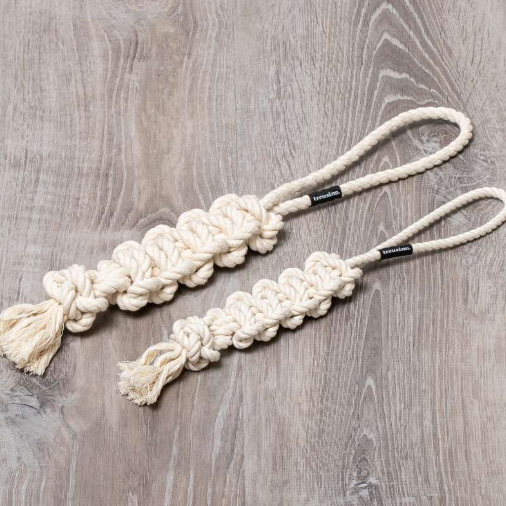 Größenübersicht Hunde-Tau-Spielzeug ECO KNOTY Natur - treusinn