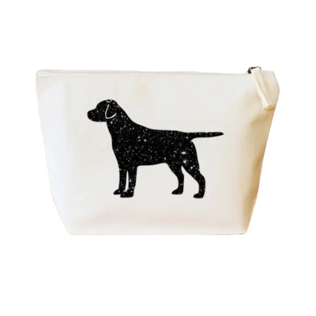 Tasche aus Bio Canvas mit LABRADOR Motiv schwarz