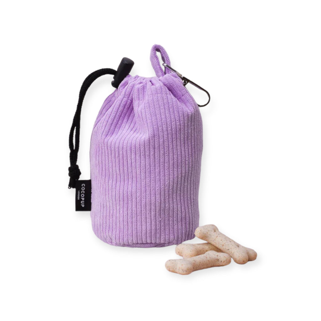 Leckerlibeutel mit Kordelzug Flieder Cord - COCOPUP London