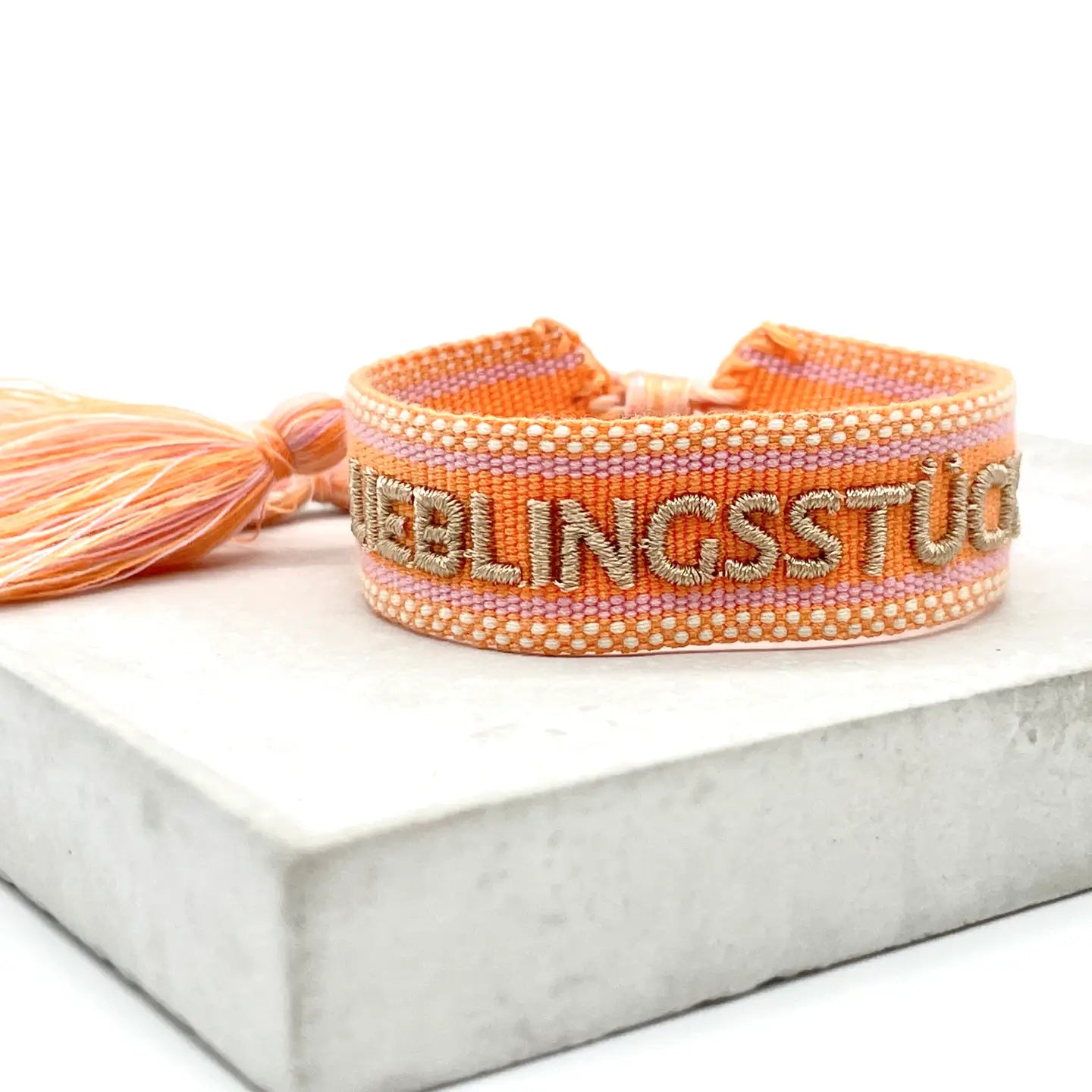 Statement Armband LIEBLINGSSTÜCK Orange - LOVIN'DOG