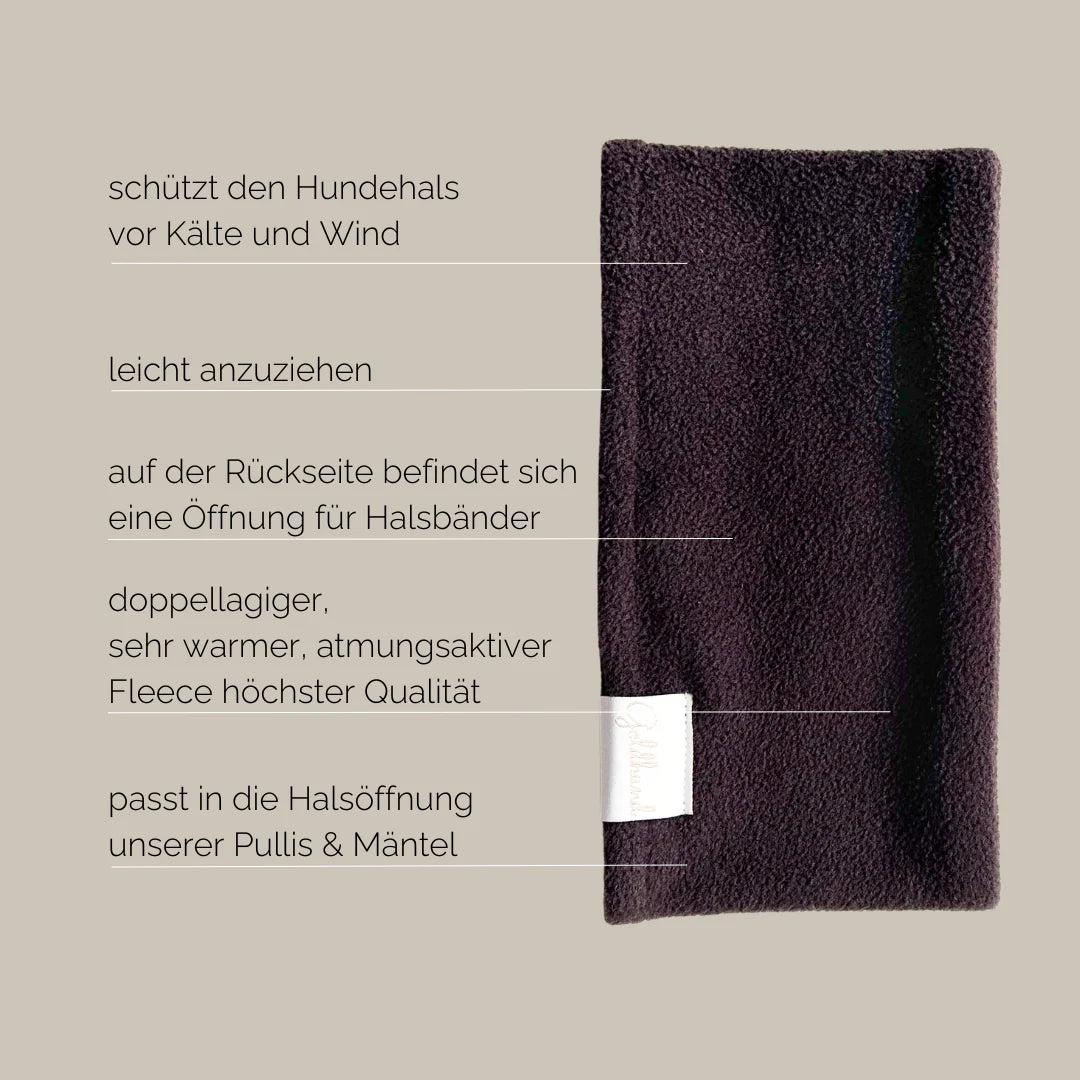 Goldhund Hundeloop Fleece Dunkelbraun
