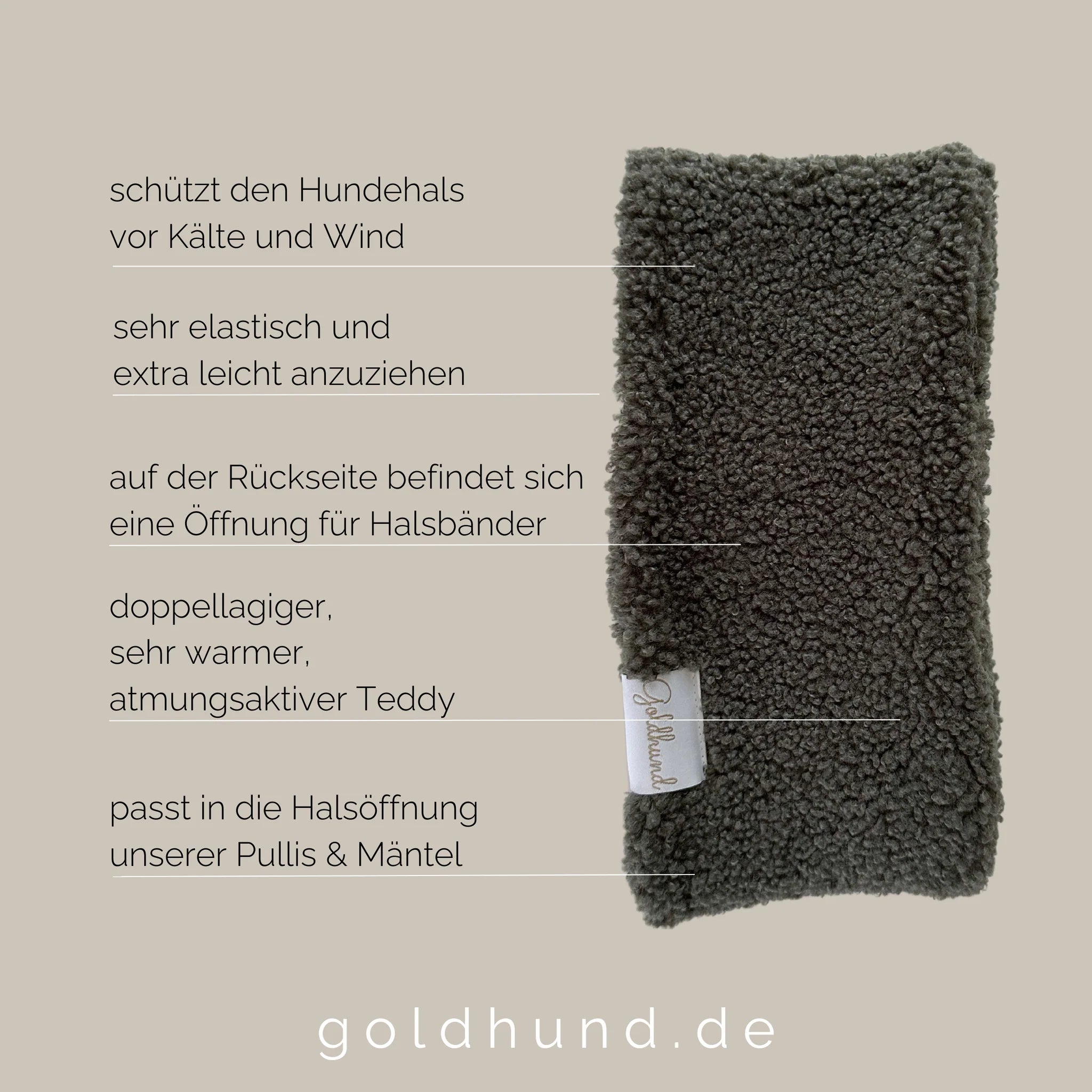 Goldhund Hundeloop TEDDY Moos