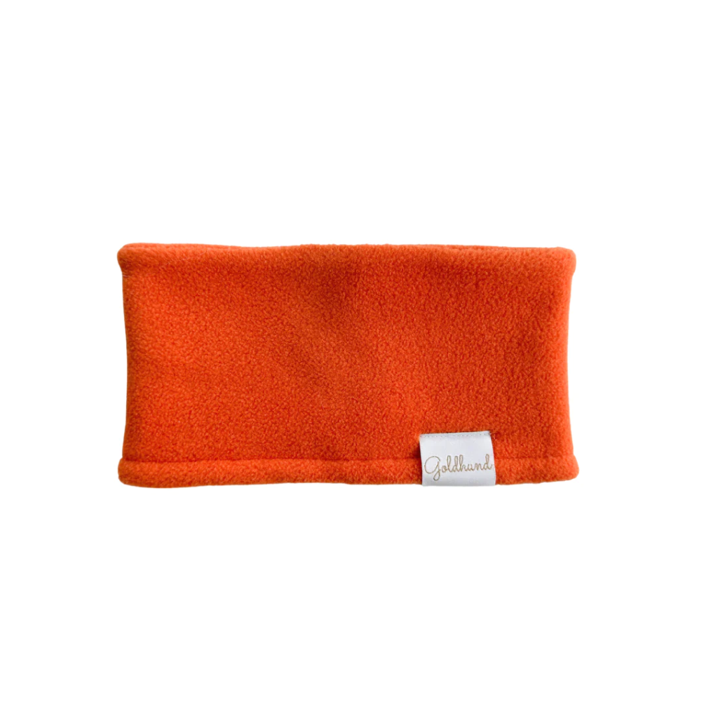 Vorderseite Hundeloop Fleece Orange - Goldhund