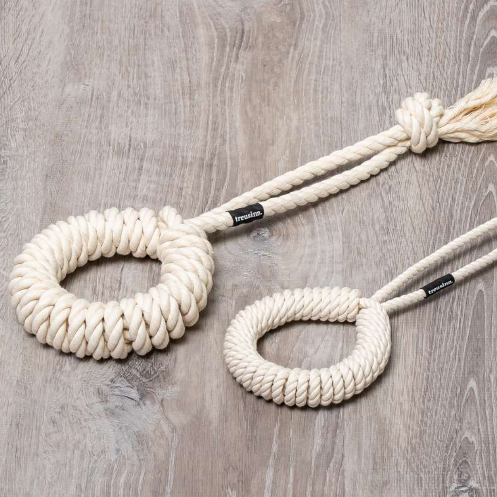 Größenübersicht Hunde-Tau-Spielzeug ECO LOOPY Natur