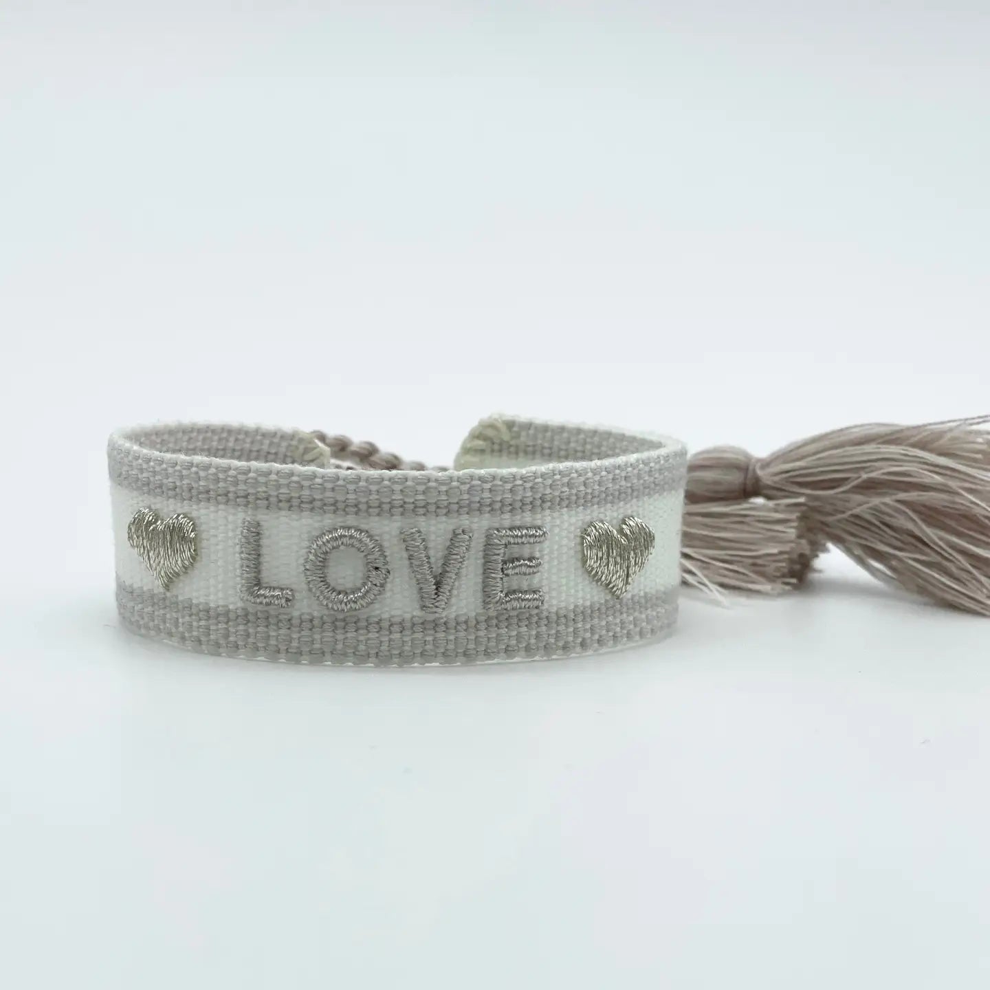 Statement Armband LOVE Heart Weiß - LOVIN'DOG
