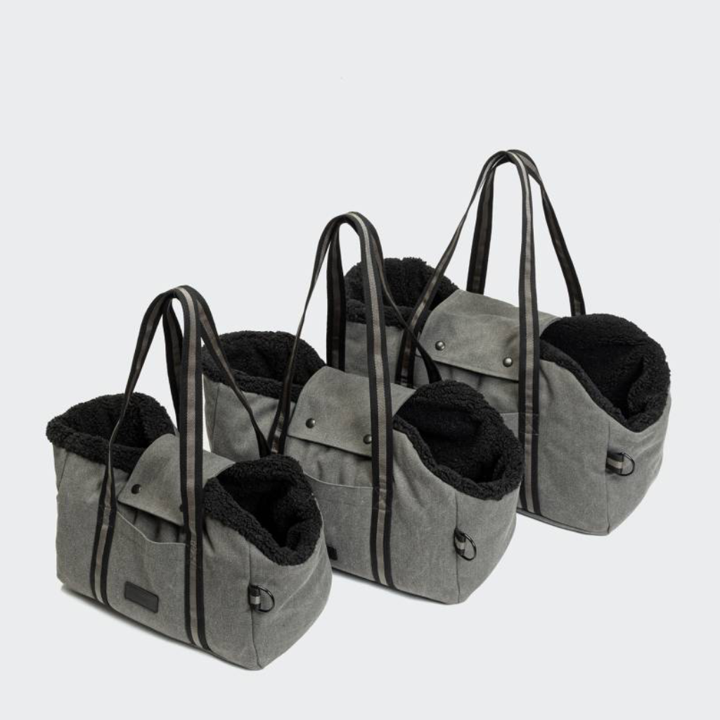 Größenvergleich Cloud7 Hundetasche Lucca Canvas Basalt