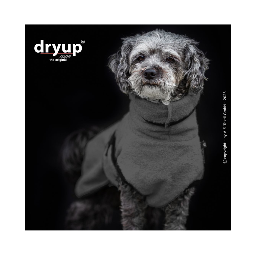 Moodbild 2 Hundebademantel DRYUP Cape MINI ANTHRAZIT - actionfactory