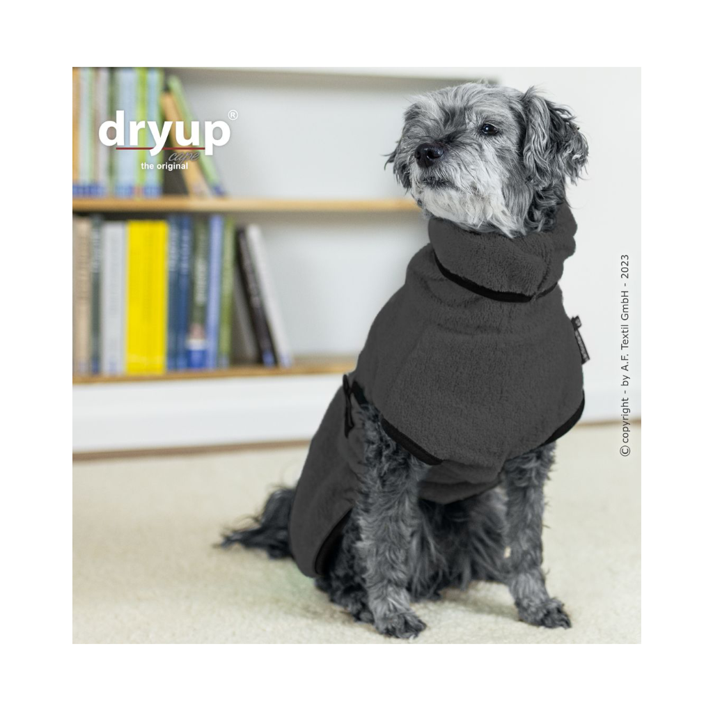 Moodbild 3 Hundebademantel DRYUP Cape MINI ANTHRAZIT - actionfactory