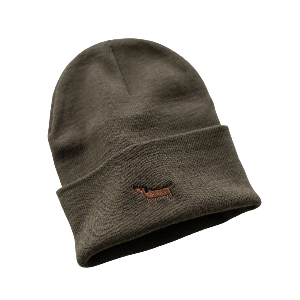 Mütze Beanie Dackel Olive - Lieblingspfote