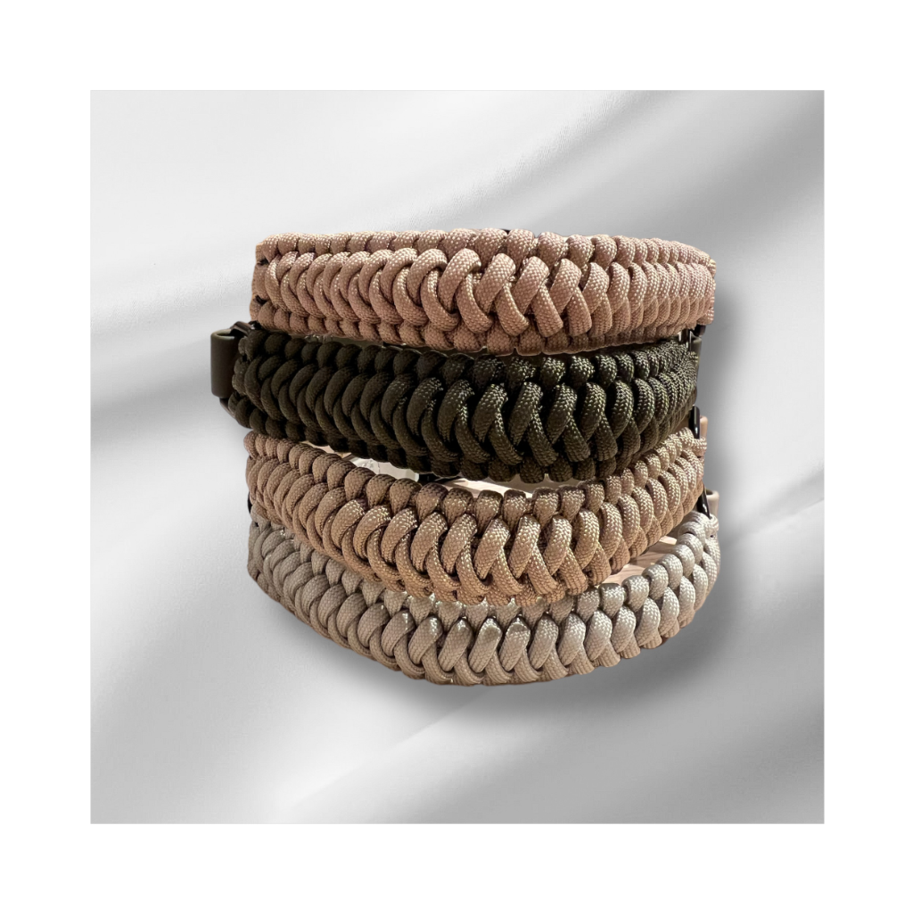 Halsband NEW JUPITER Paracord geflochten CABIN Beige