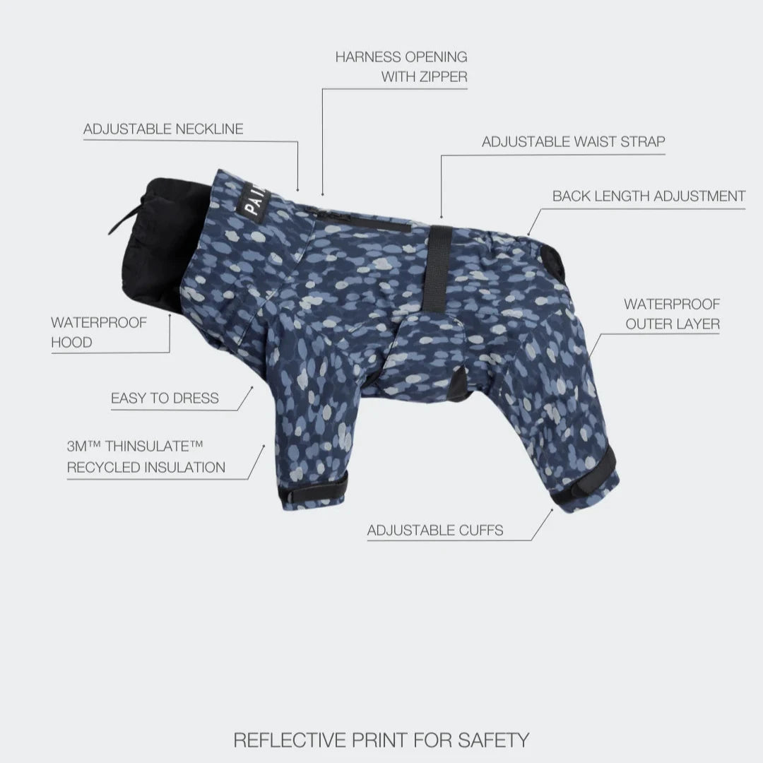 EIgenschaften Hundewinteranzug Winter Suit Blue - PAIKKA