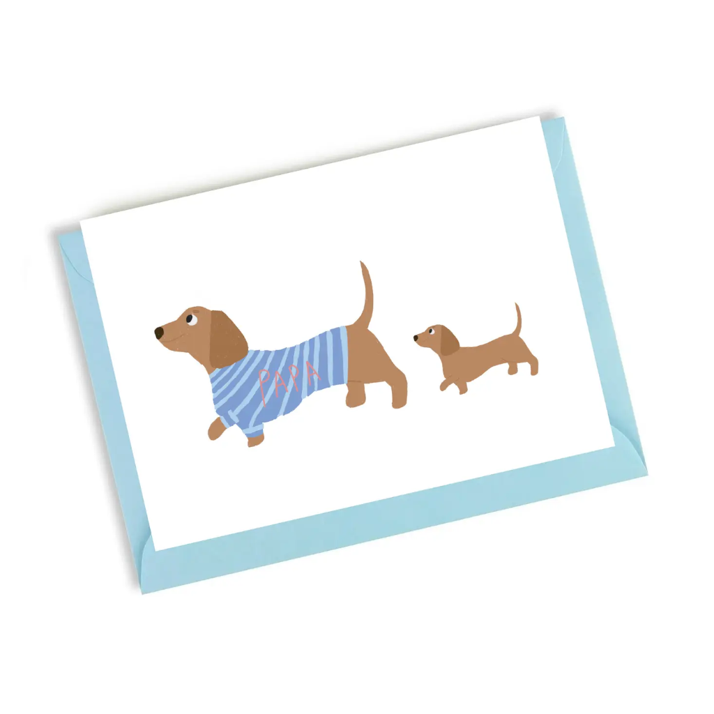 Grußkarte Dackel Papa-Hund - LOVIN'DOG