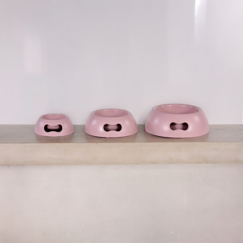 Größenübersicht Designernapf Pappy dusty pink - United Pets