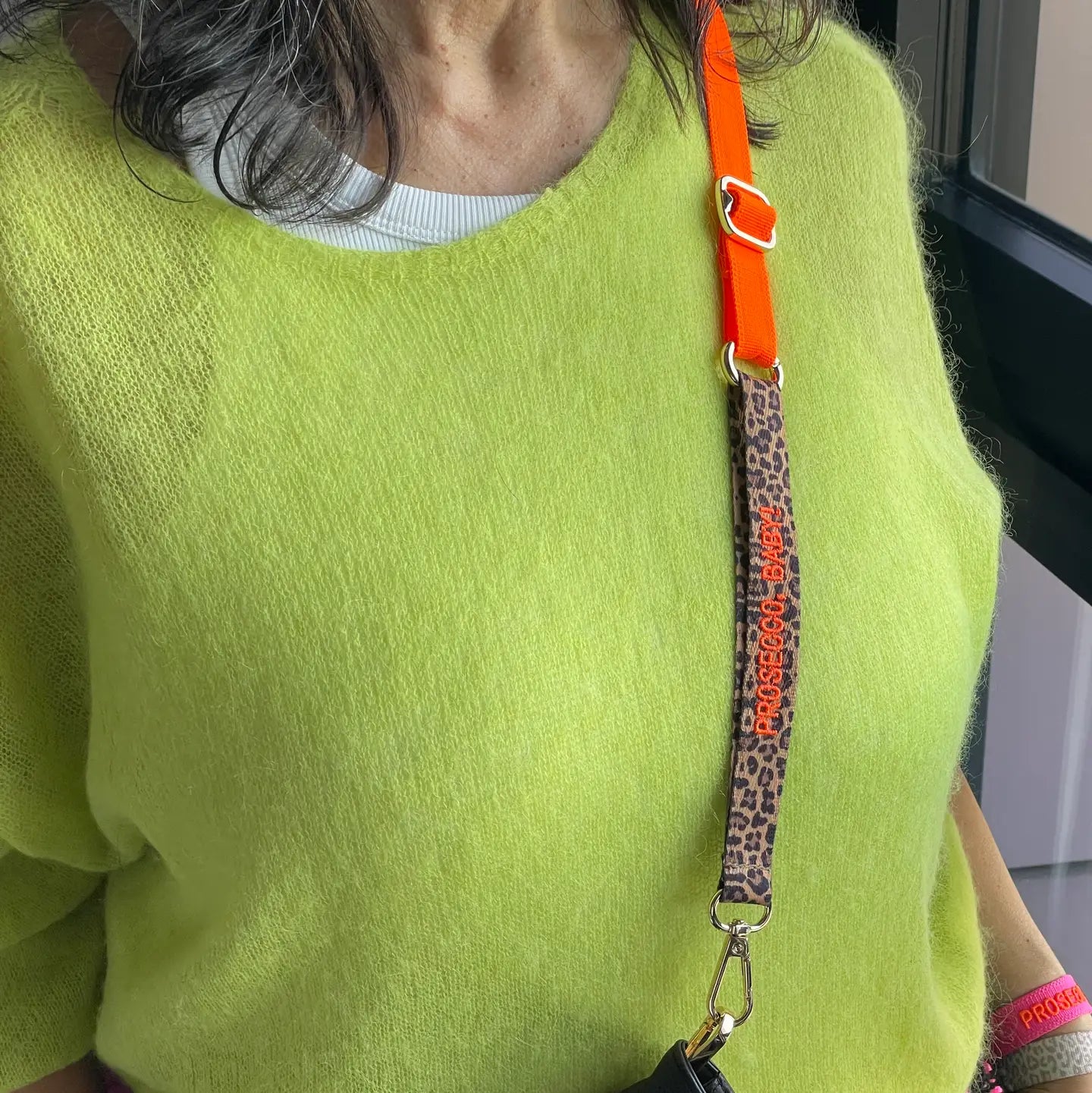 Statement Handyband PROSECCO BABY Leo Neon Orange