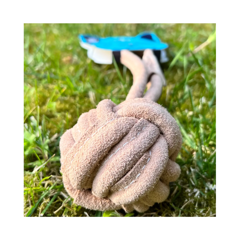 Material Hundespielzeug SCHLEUDERBALL aus Wildleder - Funny Zoo