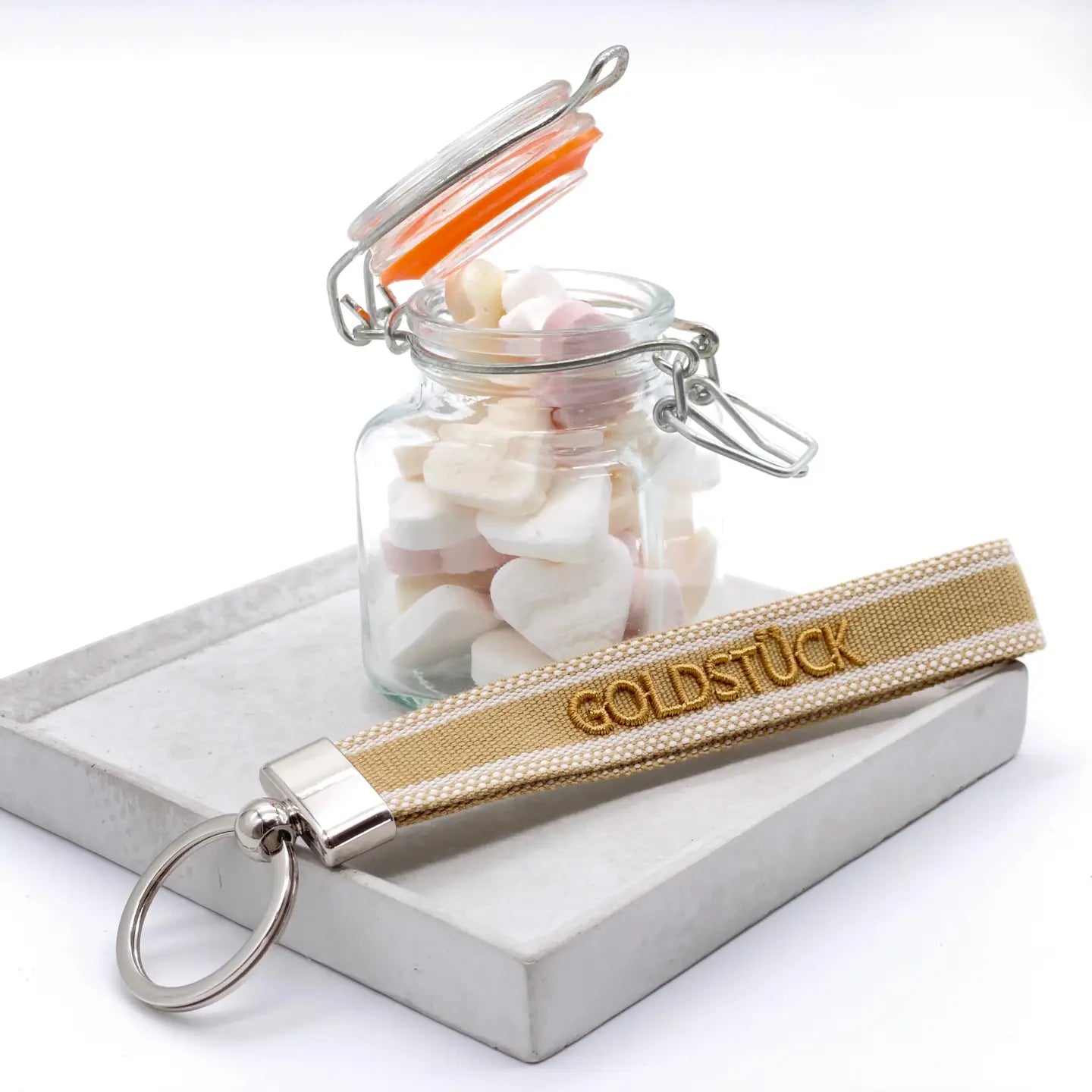 Dekobild 2 Statement Schlüsselanhänger DOG MOM Bunt mit Silver Details - LOVIN'DOG