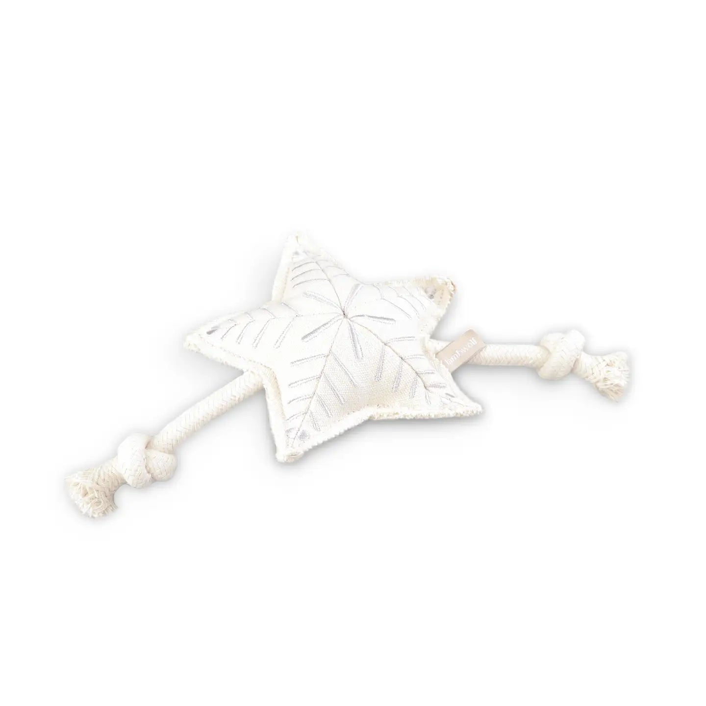 Hundespielzeug "Snowflake" Stern mit Seil - Lambwolf Collective