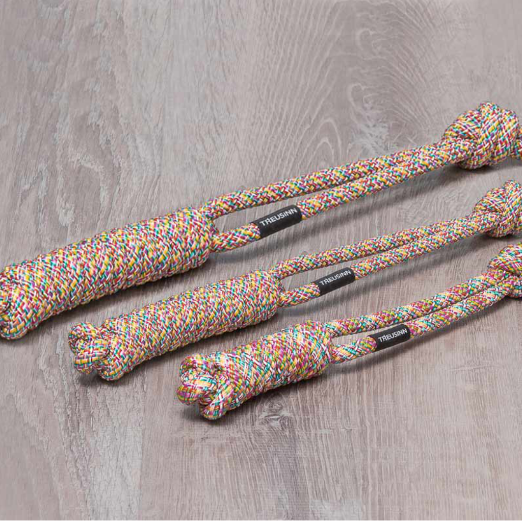 Größenübersicht Hunde Tau-Spielzeug SPIELY Rainbow . treusinn