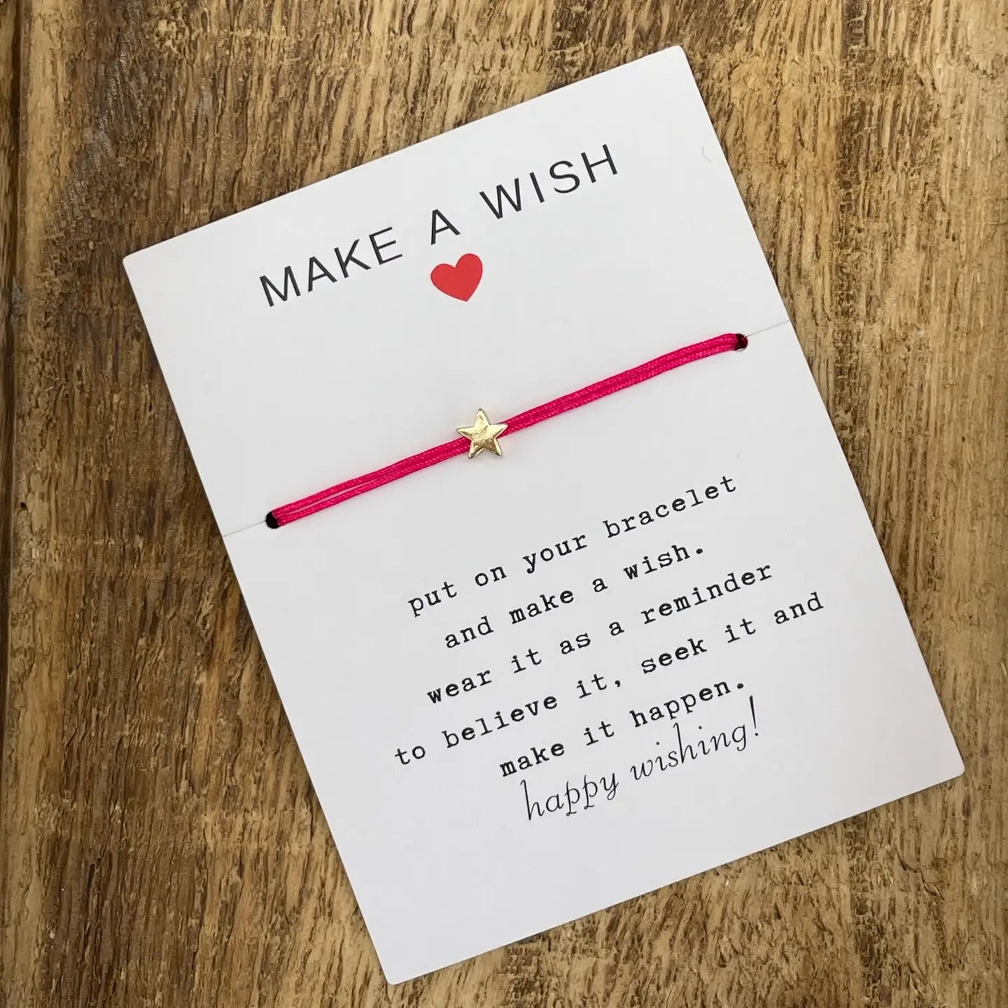 Armband MINI STERN - Make a wish - Minimalist