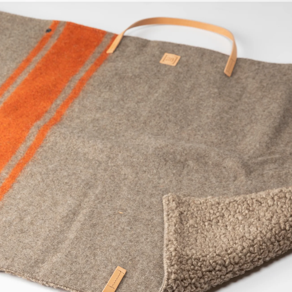 Dekobild Travelmatte STEVE Hundedecke Wolle natural Orange - 2.8 designs for dogs