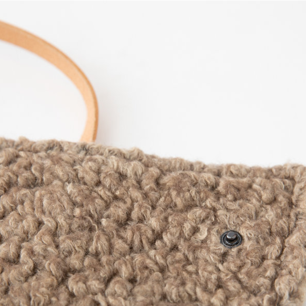 Nahaufnahme Material Travelmatte STEVE Hundereisematte Baumwollcanvas - Dove grey