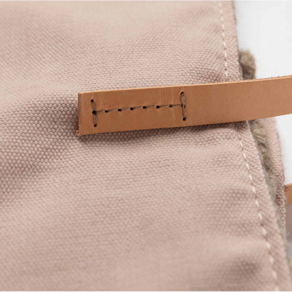 Details Leder 2 Travelmatte STEVE Hundereisematte Baumwollcanvas - Rose - 2.8 designs for dogs