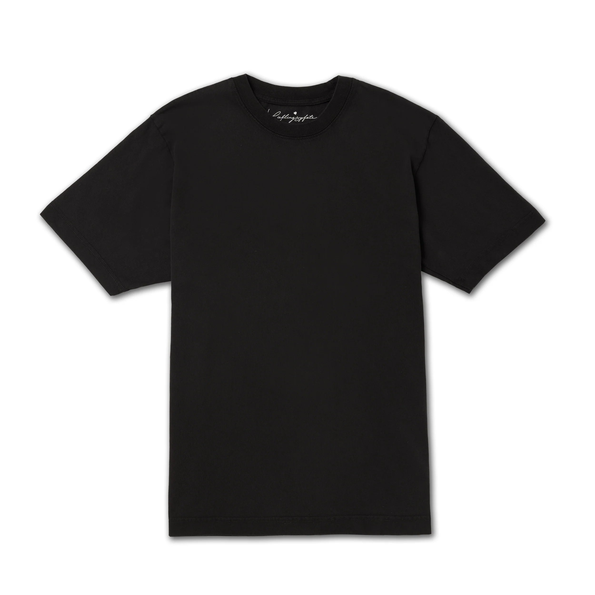 Vorderseite Oversize T-Shirt DOGS COFFEE SUNSHINE + DO NOTHING Vintage Black - Lieblingspfote