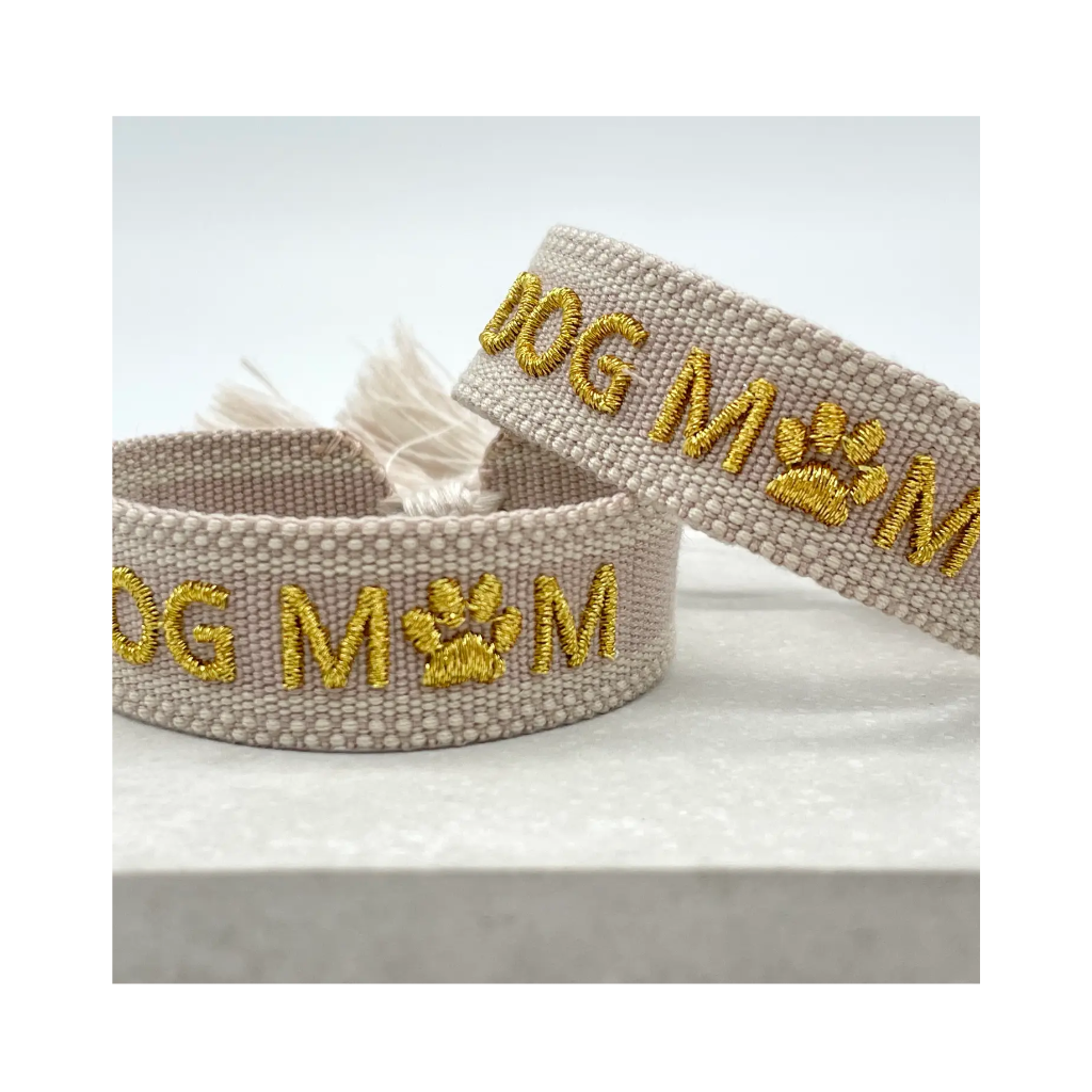 Moodbild Statement Armband DOG MOM Nude Gold - LOVIN'DOG