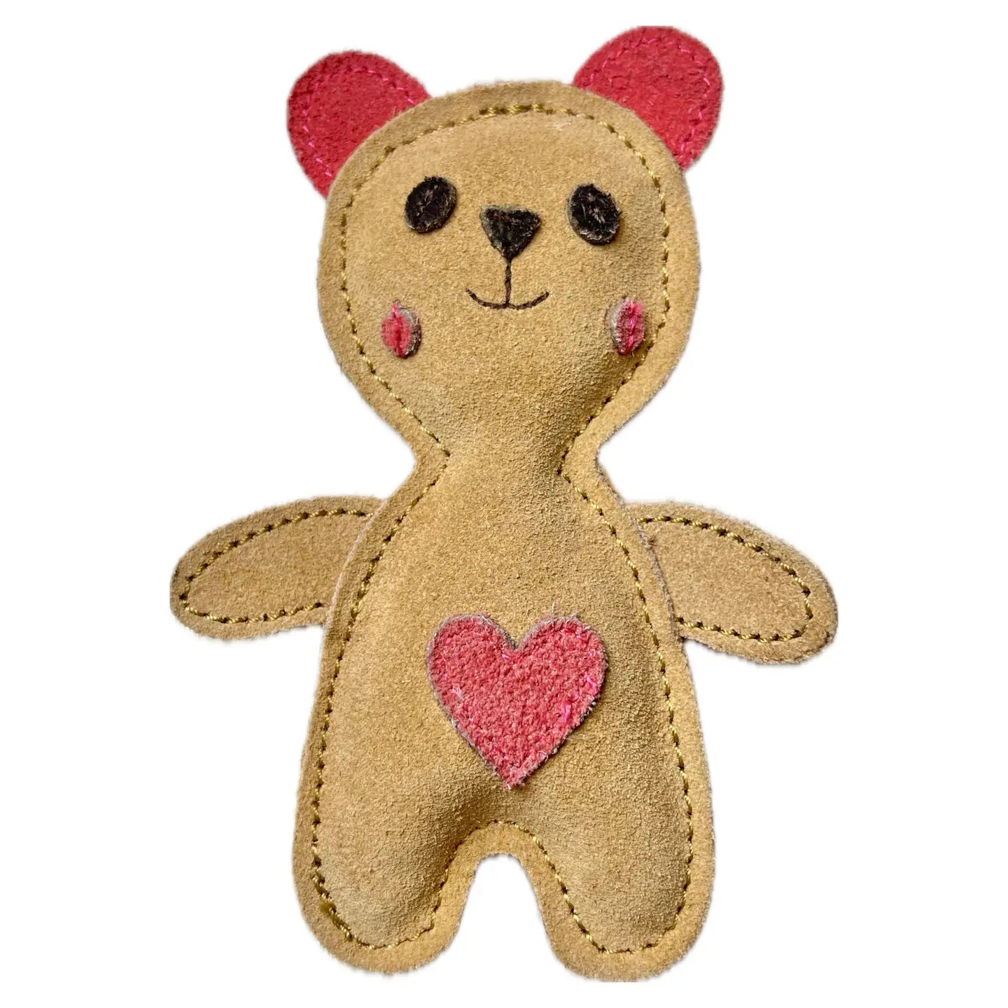hundespielzeug kuscheltier nachhaltiges Hundespielzeug Hase TEDDY aus Wildleder von Funny Zoo