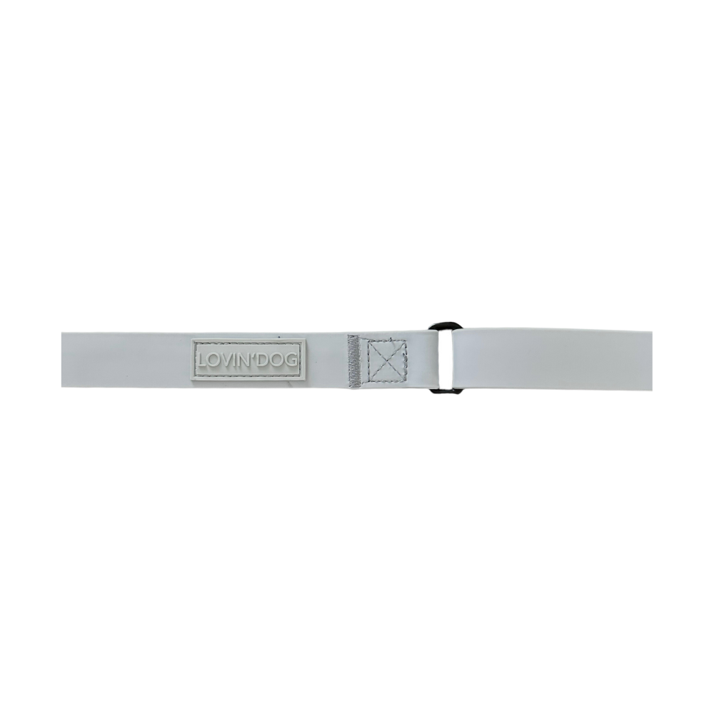 Logo Hundeleine wasserabweisend 2.3m verstellbar Light-Grey - LOVIN'DOG