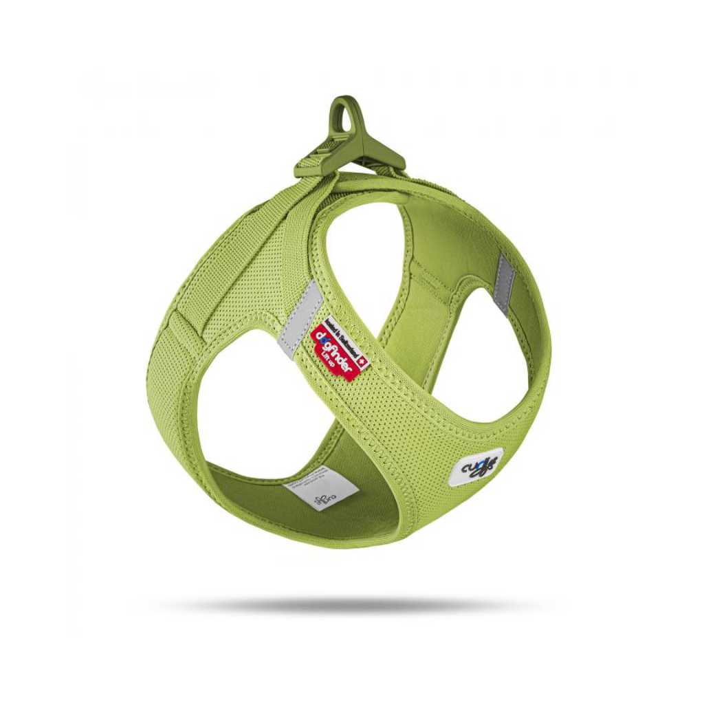 Hundegeschirr VEST HARNESS CURLI SCHNALLE AIR-MESH Lime