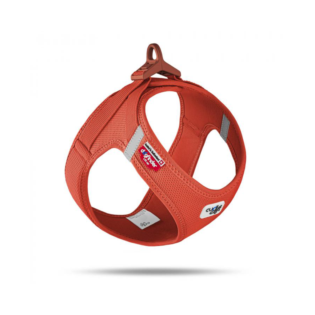Hundegeschirr VEST HARNESS CURLI SCHNALLE AIR-MESH Sun Orange